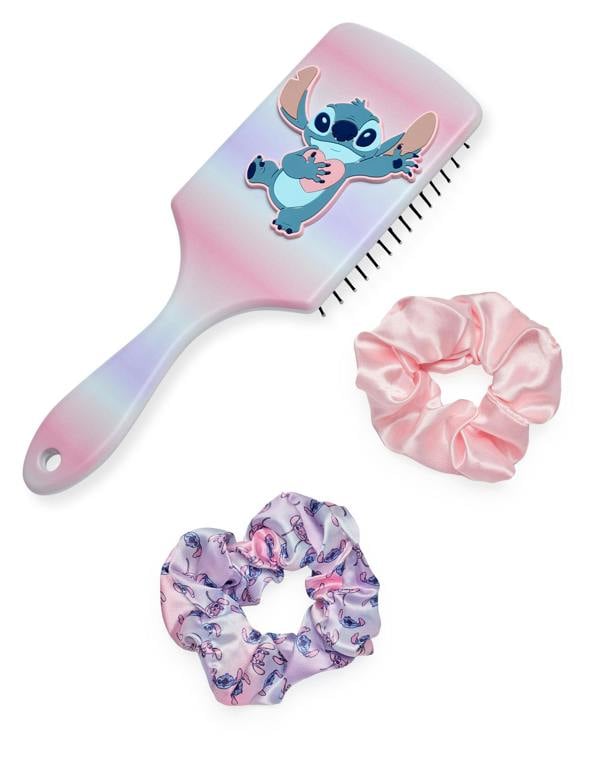 Disney Womens Multicoloured Stitch Ombre Hair Brush and Scrunchie Set (One Size)