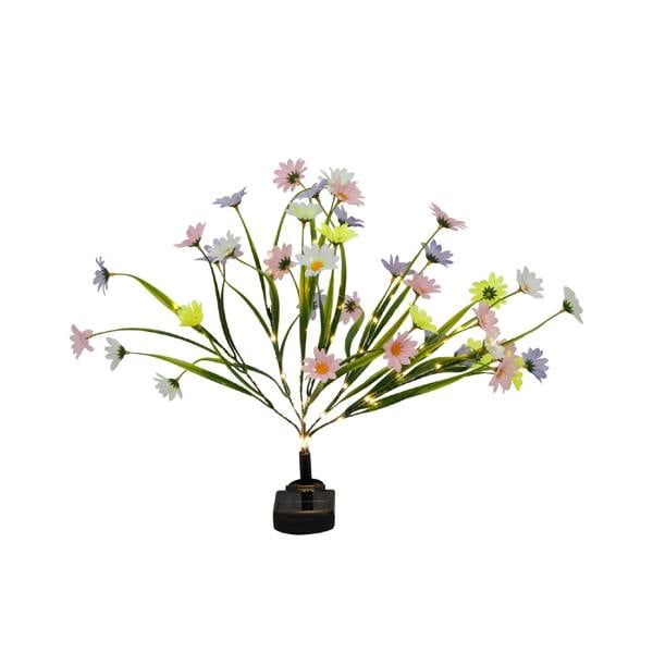 Gardenwize Solar Wild Chrysanthemum Stake Light – Warm White LED Garden Light