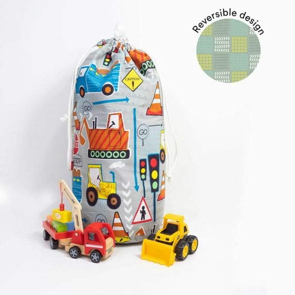 Big Diggers Toy Storage Bag Toy Bag - Happy Linen Company