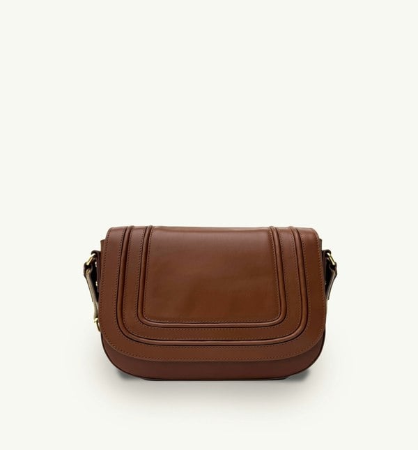 Apatchy London The Mimi Midi Tan Leather Bag