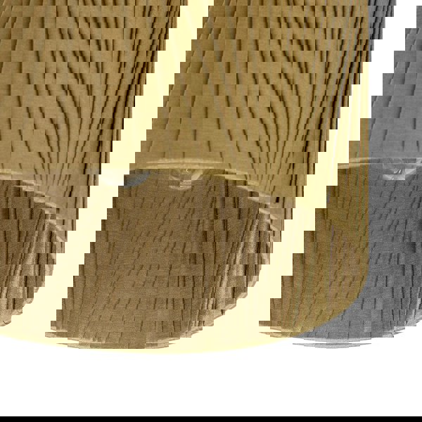 Modern Olive Green Faux Silk Fabric Organza Tapered Drum Lamp Shade Image 4