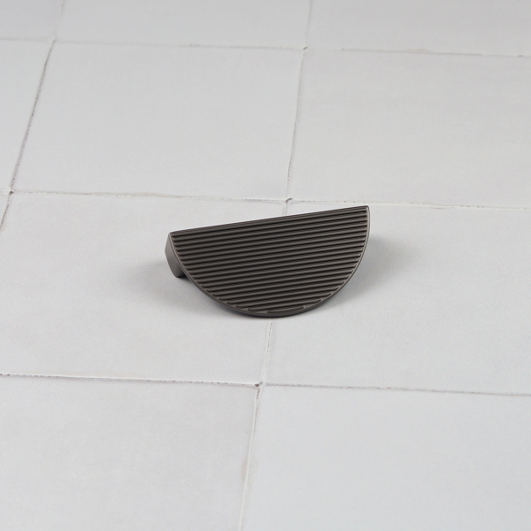 Handle & Home Anthracite Grey Ribbed Detailing Handles and Coordinating Knobs