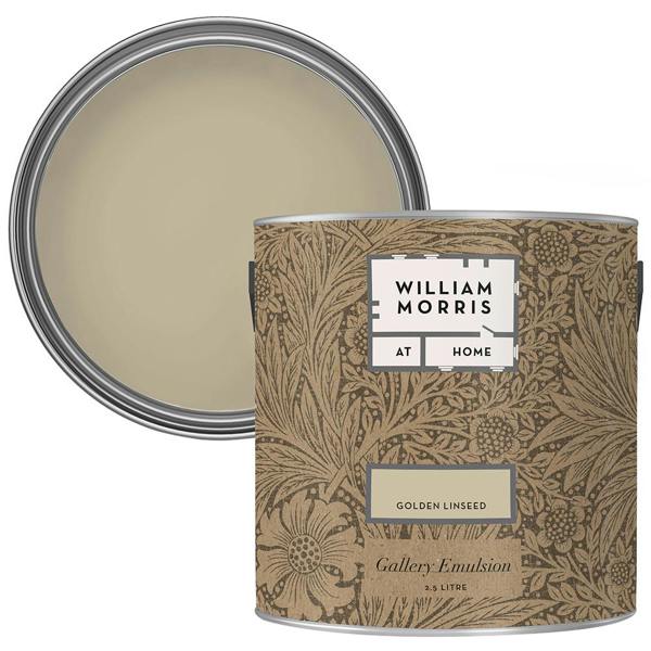 William Morris At Home Golden Linseed Gallery Emulsion 2.5L Emulsion Paint