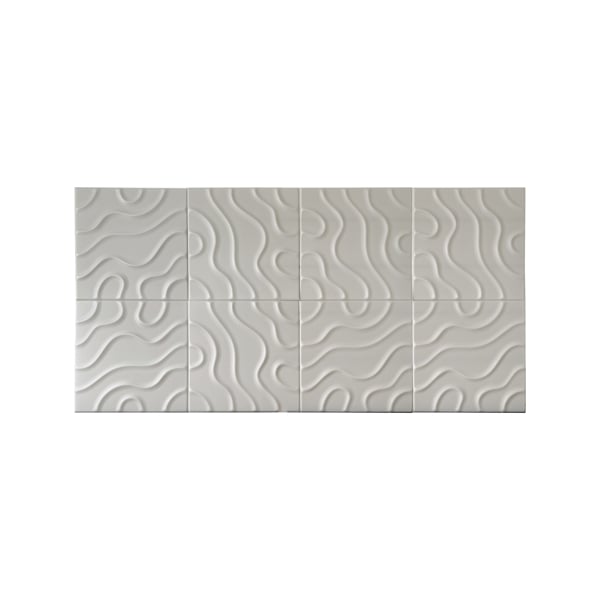 Wallsupply Ultralight Flow Line 3D XPS Wall Panel Tiles Cashmere Beige - 8 pack, 2m2