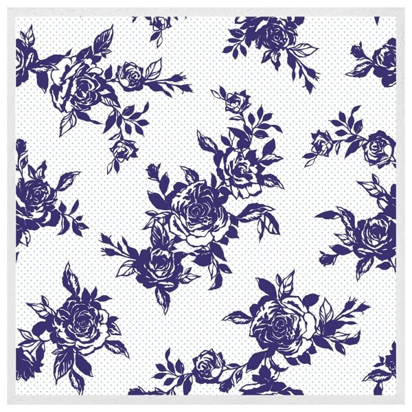 Benjamin Tate Design Roses print on polka dots (picture Frame)