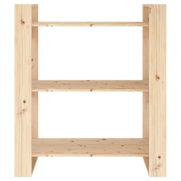 Berkfield Book Cabinet/Room Divider 80x35x91 cm Solid Wood Pine