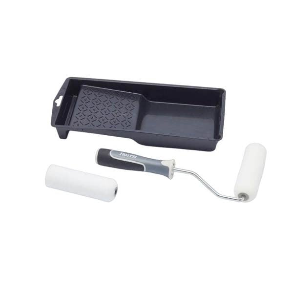 Harris Ultimate Woodwork Paint Roller Set - Black/White/Grey - 