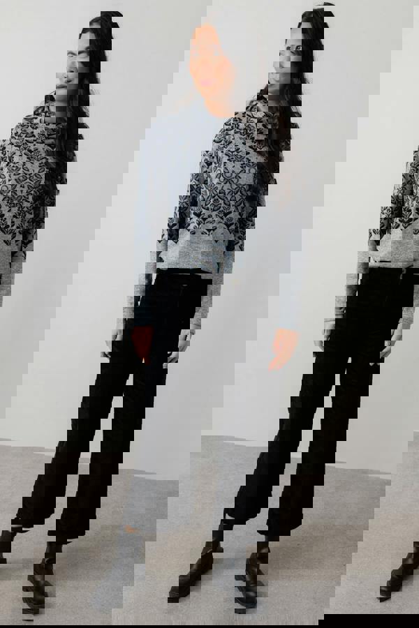 Lily & Me Relaxed Everyday Cowl Neck Jumper Grey