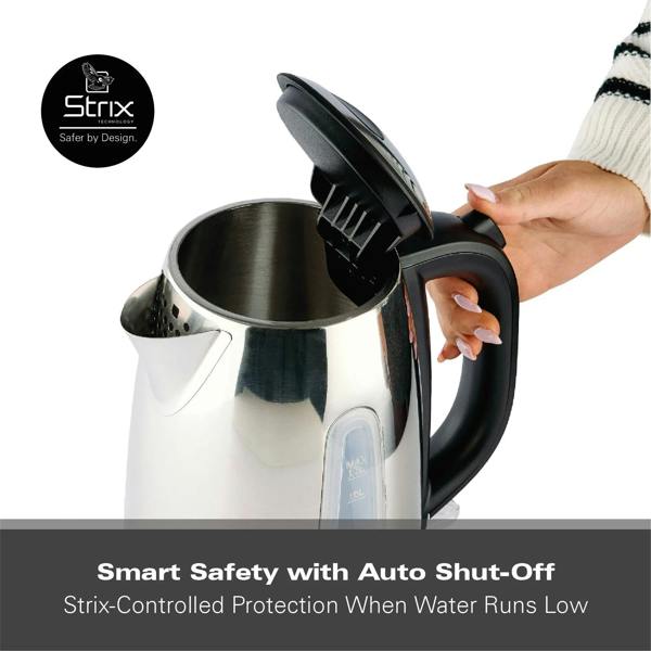 Hamilton Beach Rise Stainless Steel 1.7L Kettle - Polished