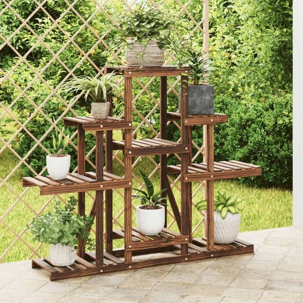 Berkfield Flower Stand 110x25x96 cm Solid Wood Fir