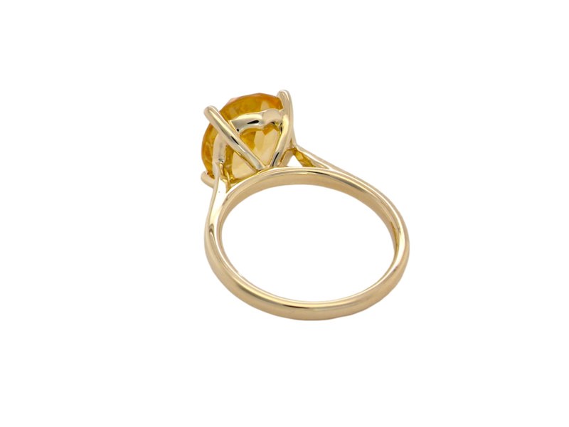 Vintage Tom A yellow citrine dress ring