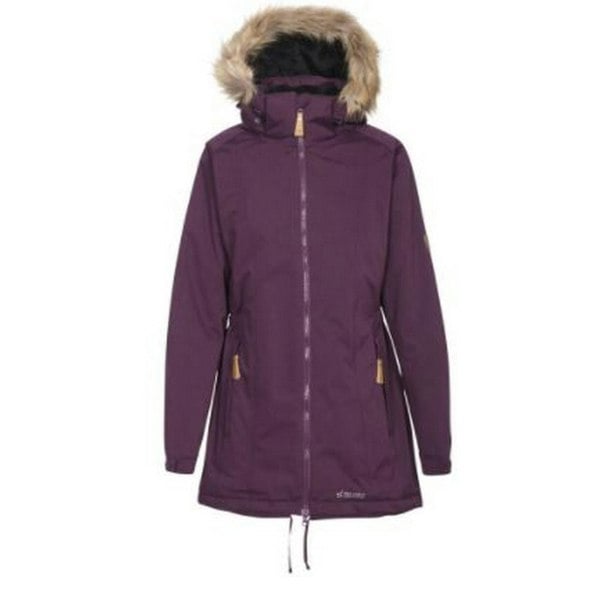 Trespass Womens/Ladies Celebrity Insulated Longer Length Fleece Lined Parka Jacket - Potent Purple