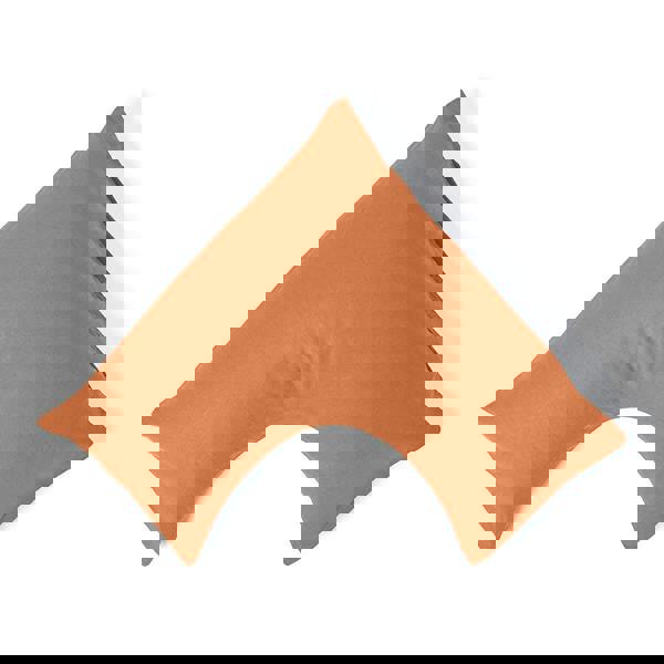 HOMESCAPES French Flax Linen V Shaped Pillowcase