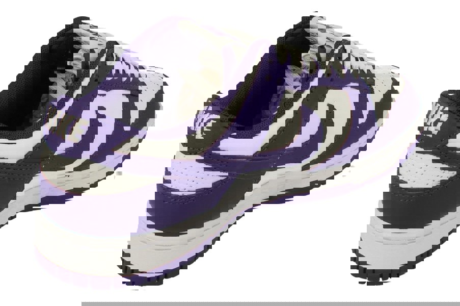 Nike Dunk Low Retro Mens Trainers Dd1391  104 - White Court Purple 104 - Photo 2