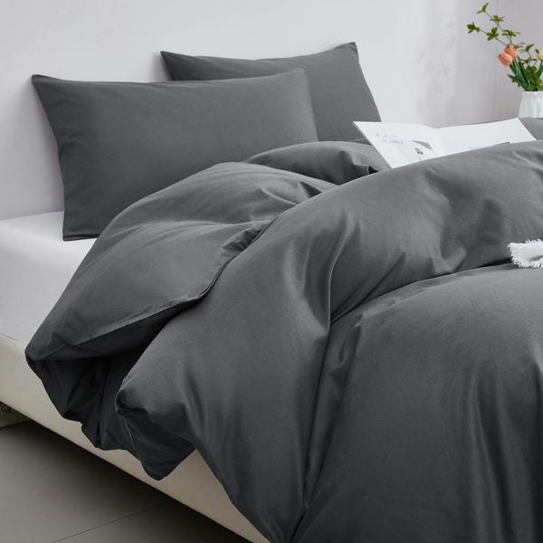 Ezysleep 100% Egyptian Cotton Silver Duvet Cover Set