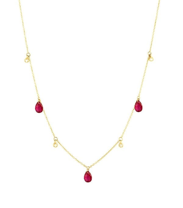 Hafeez Jewellery Anaar Ruby and Diamond Necklace