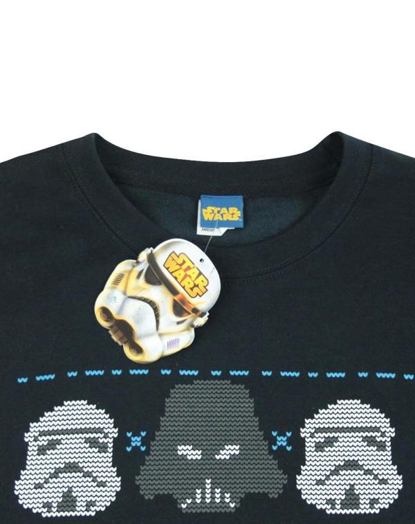 Star Wars Mens Blue Darth Vader Christmas Jumper