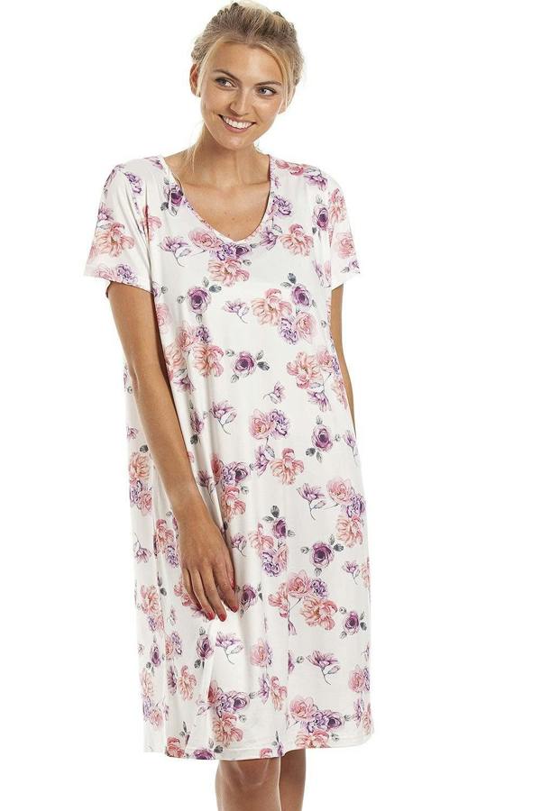 Womens Lightweight Floral Print Nightdress