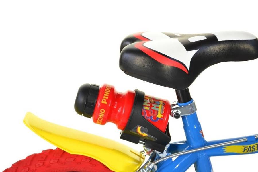 Dino Bikes Dino Pinocchio Kids 14" Wheel Bike - Blue/Red/Yellow