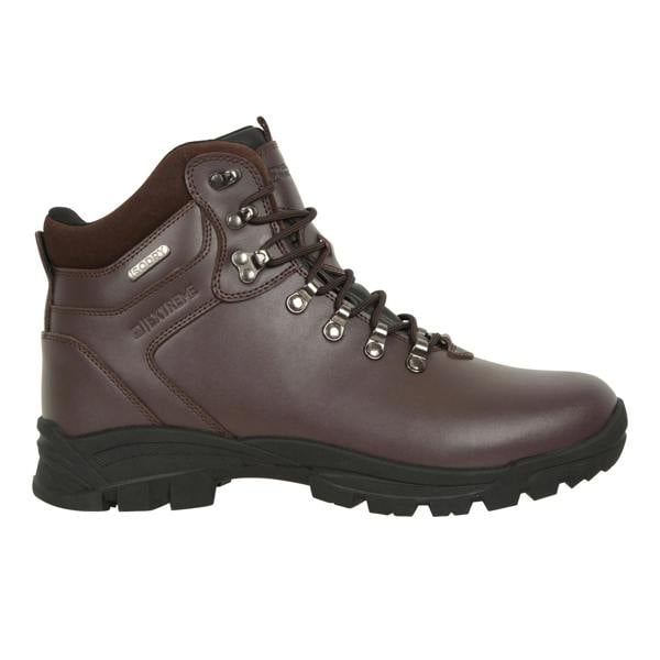 Mountain Warehouse Mens Latitude II Extreme Leather Waterproof Walking Boots - Brown - 