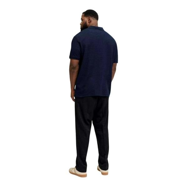 Jack And Jones Mens Austin Short-Sleeved Polo Shirt - Navy Blazer - 
