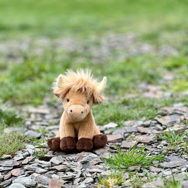 Charlie Bears Cuddle Cub Highland Cow - Small Plush Toy