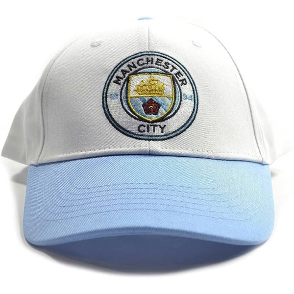 Manchester City FC Contrast Baseball Cap - Sky Blue/White