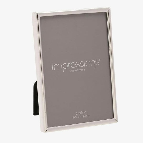 T. H. Baker Impressions Silver Thin Oblong Photo Frame 3.5X5 8156