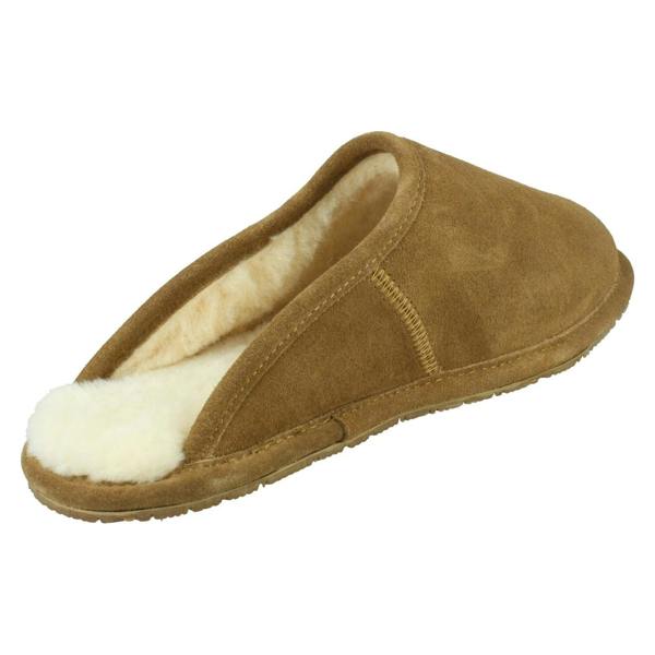 Bear Paw Mens Bear Paw Leather Mule Slippers Ori