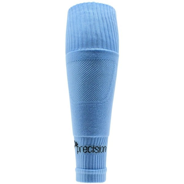 JUNIOR SIZE 12-6 Pro Footless Sleeve Football Socks - SKY BLUE - Stretch Fit 