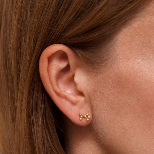 Gold Trip Scorpio Zodiac Constellation Earrings