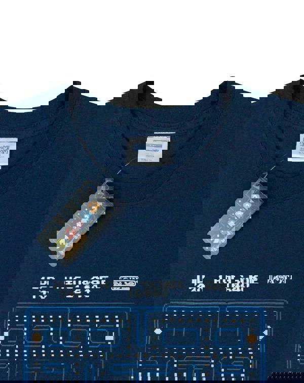 Pacman Mens Blue Classic Action Short Sleeved T-Shirt