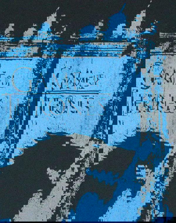 Game of Thrones Mens Black Stark House Direwolf Graphic With Slogan Short Sleeved T-Shirt