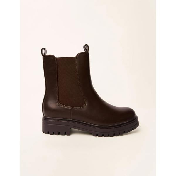 Blue Vanilla Chunky Chelsea Boots