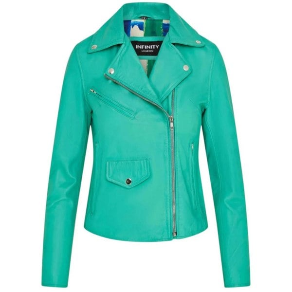 Leather Company Women's Real Leather Brando Style Biker Jacket