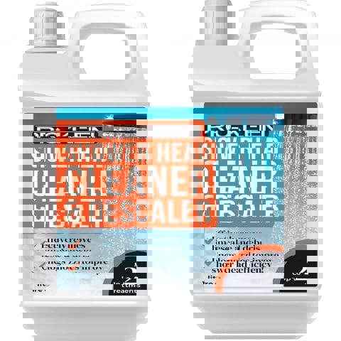 ProKleen Pro-Kleen Shower Head Cleaner & Descaler - Deeply Cleans to Remove Dirt, Bacteria, Limescale, Grime and Debris 1L