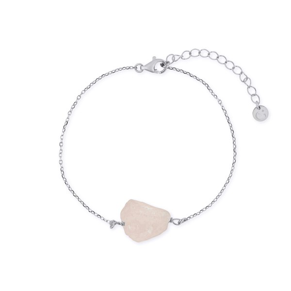 Gold Trip Rose Quartz Pebble Bracelet