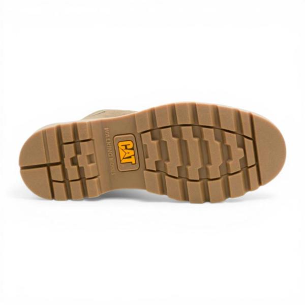 Caterpillar CAT (Caterpillar) Taupe Brown Leather Hiking Mid-Cut Chukka Ankle Boots - Grader