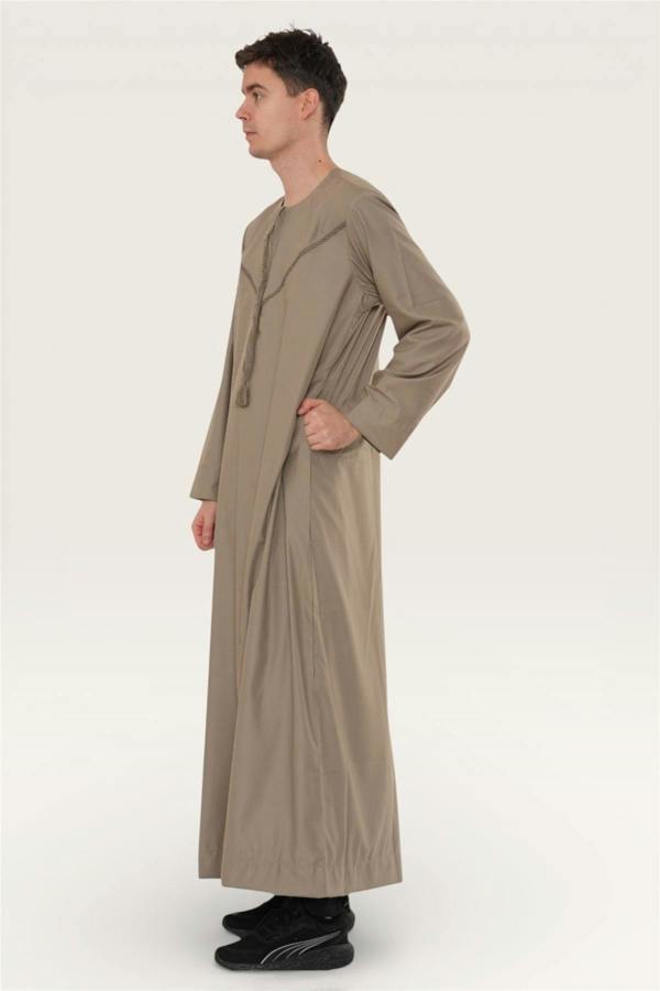 Infinity Leather Men's Eid Moroccan Thobe Robe Djellaba Ramadan Eid Jubba- HM10