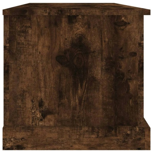Berkfield Storage Box Smoked Oak 70x40x38 cm Engineered Wood