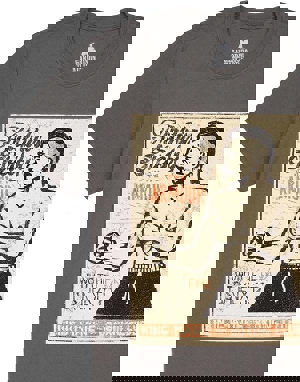 Peaky Blinders Mens Grey Arthur Shelby Short Sleeved T-Shirt