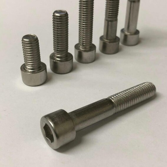 Fixaball M2 Socket Cap Allen Screw Bolt A2/304 Stainless Steel DIN 912