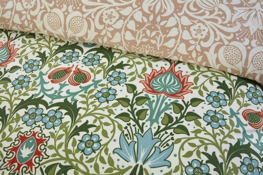 HomeSpace Direct Heritage Flora Multi Duvet Cover Set