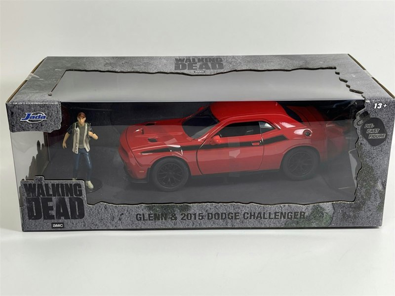 a toy car in a box