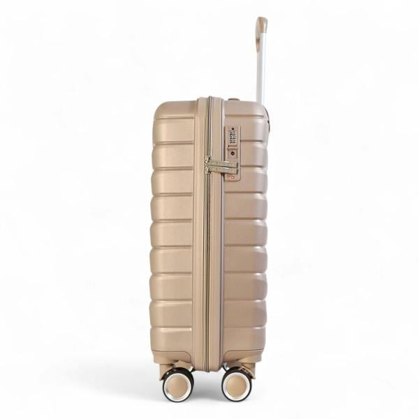 Infinity Luggage Strong Hard Shell TSA Suitcase Set 8 Wheel Cabin Luggage Holiday Travel Case