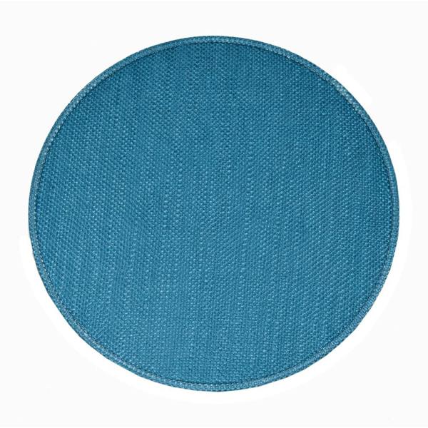 Biscay Bay Teal Textured Linen Pendant Lighting Shade with Diffuser Image 5
