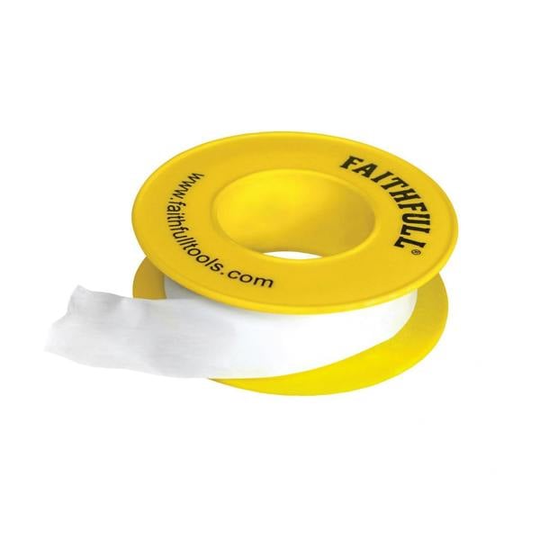 Faithfull P.t.f.e Gas Tape 12mm X 5m White (pack 10) - Multi Colour