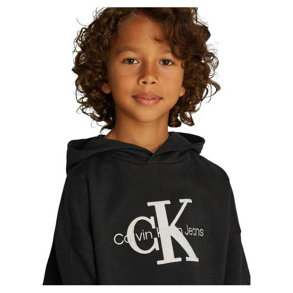 Calvin Klein Childrens/Kids Hooded Regular Hoodie - Black - 