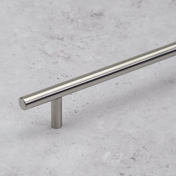 Handle & Home 256mm Brushed Nickel 10mm Diameter T-Bar Cabinet Handle