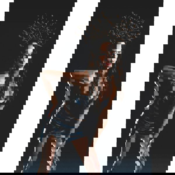 Pink Vanilla PU Snake Print Bandeau Top